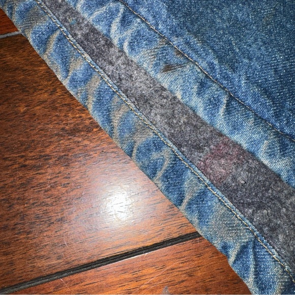 Vtg 90s Carhartt C59 DST Denim Blanket Lined Chore Coat 2XL USA Jacket - Picture 10 of 10